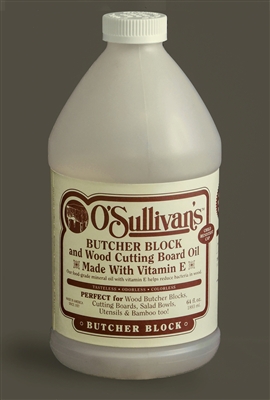 O'Sullivan's Butcher Block and Wood Cutting Board Oil with Vitamin E - 64 oz.